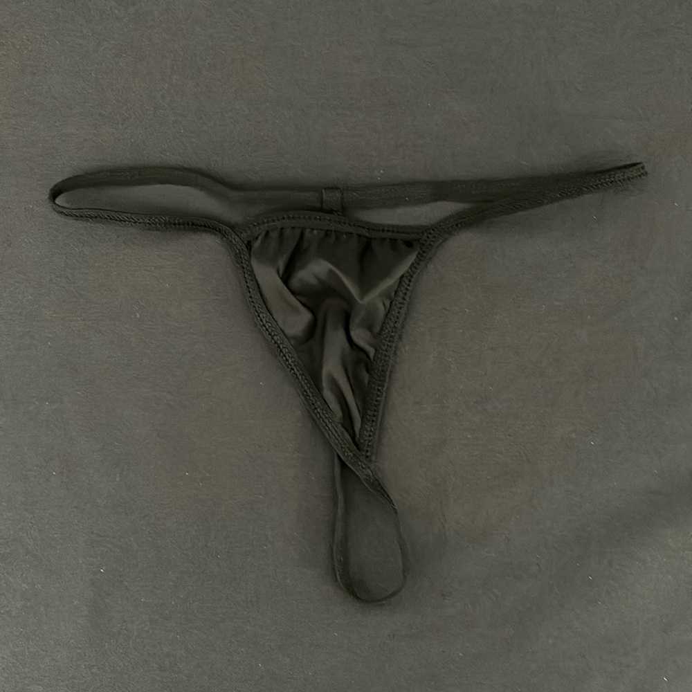 Black String Thong